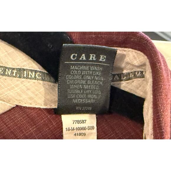 Men’s REI Button Up Shirt Size XXL Burgundy Outdoor Hiking - Picture 10 of 10